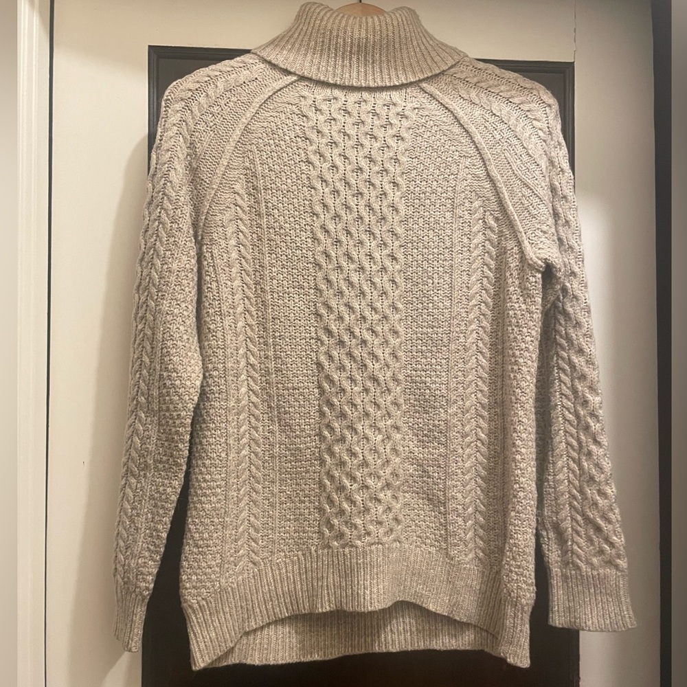 Vince Textured Knit Sweater in Cream